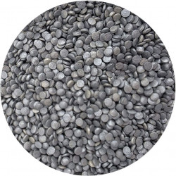 Zuckerguss-Dekoration silberne Konfetti 80 g