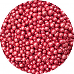 Zucker-Reis-Perlen rot 5mm 80g