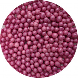 Zucker-Reis-Perlen dunkelrosa 7mm 80g