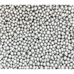 Silberne Zuckerperlen 5mm 1kg