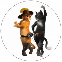 Essbares Papier Der gestiefelte Kater 19,5 cm