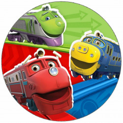 Essbares Papier Chuggington - glückliche Züge 19,5 cm