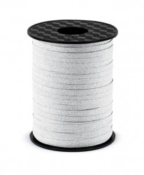 Schimmernd silbernes Band 5 mm/225 m