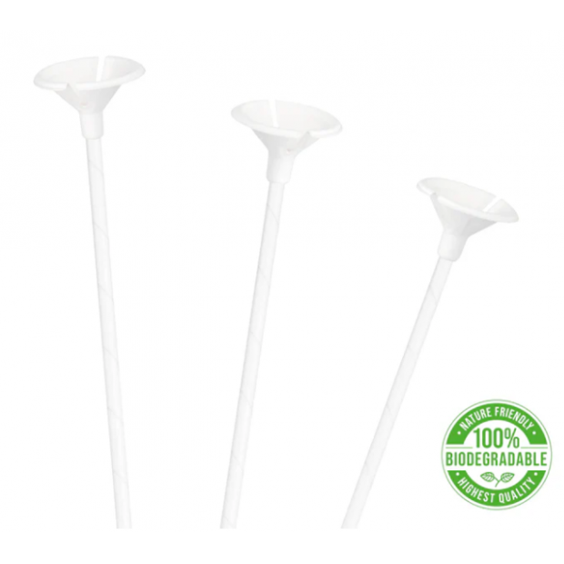 Umweltfreundliche Papproststränge für Ballons 100 Stk