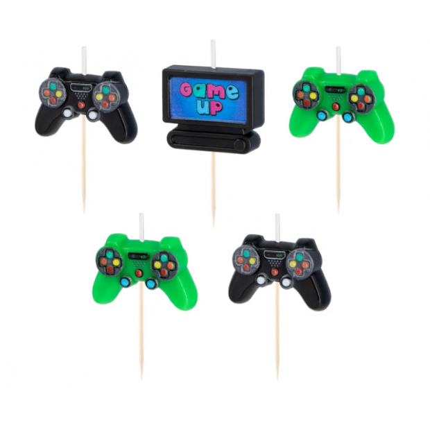 Satz Geburtstagkerzen 5 Stück, Spielset