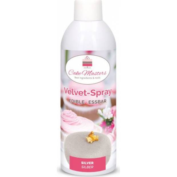 Velvet-Spray silberfarben, 400 g
