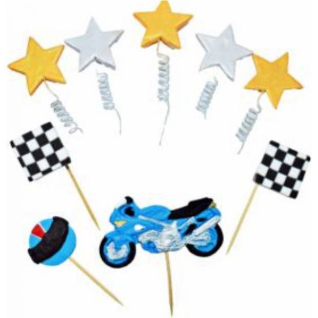 Zuckerkeksfigur Pfahl Motorrad