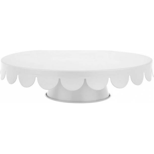 Blechkuchenständer weiß 28 x 7,6cm