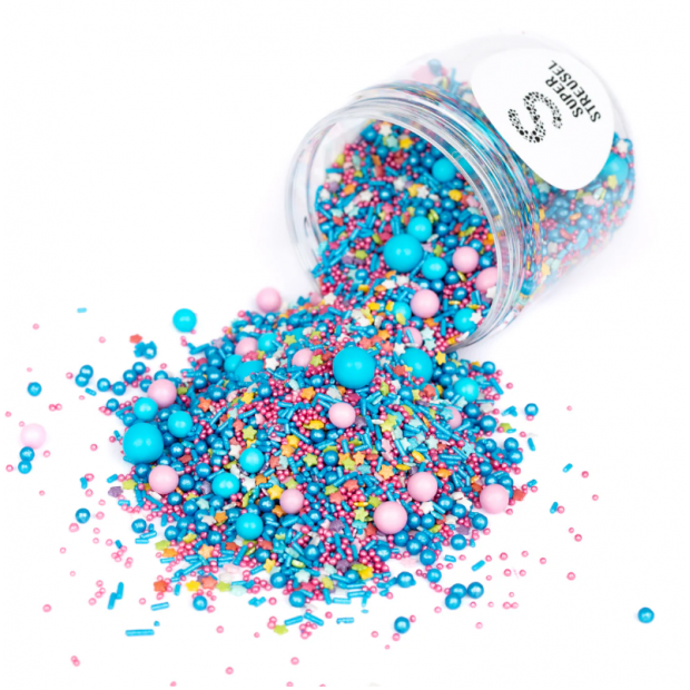 Zuckerdekoration bunte Sterne und Saatperlen 90g