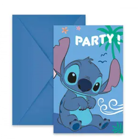 Stitch Party Einladung 6 Stück