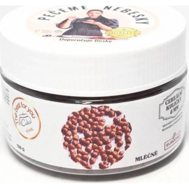 Eurocao Cerealienkugeln in Milchschokolade 5 mm (100 g) Besky Edition