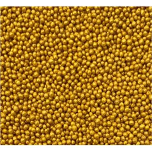 Zuckerperlen metallisch gold 2mm 1kg