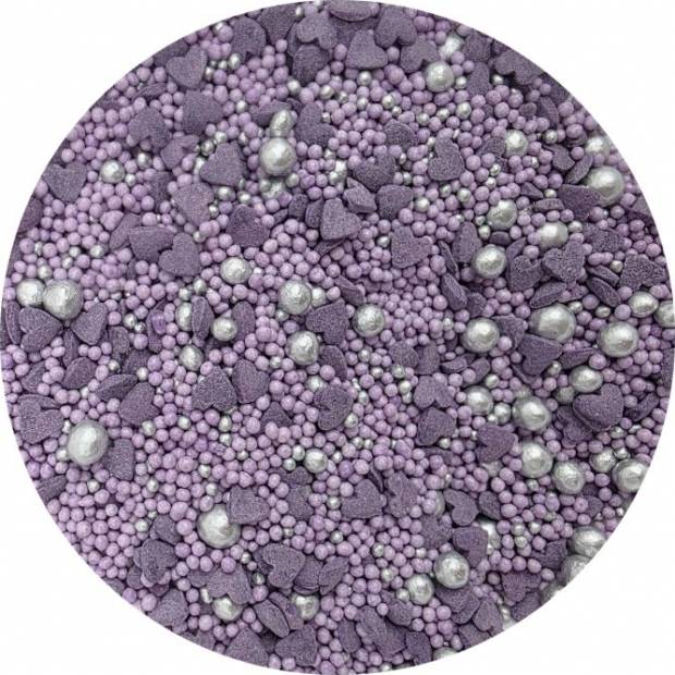 Zuckerdekoration Lila Liebe 80g