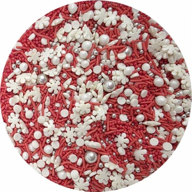 Zuckerdekoration Roter Schnee 80g