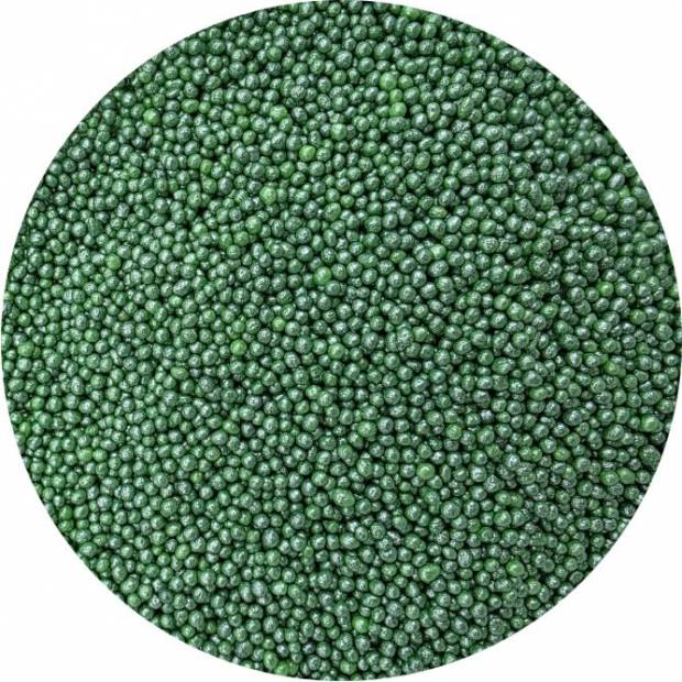 Zuckerperlen metallisch grün 2mm 80g