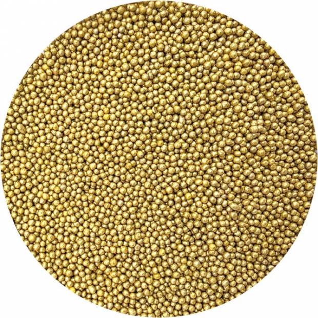 Zuckerperlen metallic gold III. 2mm 80g
