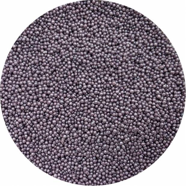 Zuckerperlen metallisch violett 2mm 80g