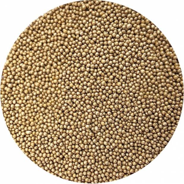 Zuckerperlen metallic gold IV. 2mm 80g