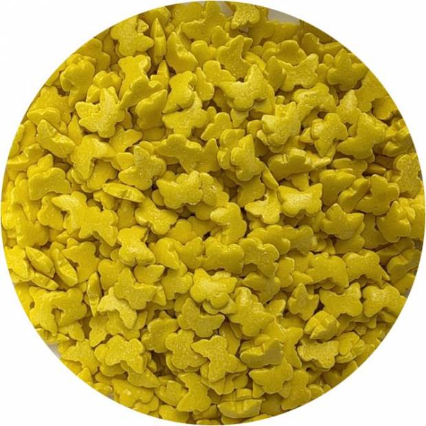 Zuckerdekoration gelbe Schmetterlinge 80g
