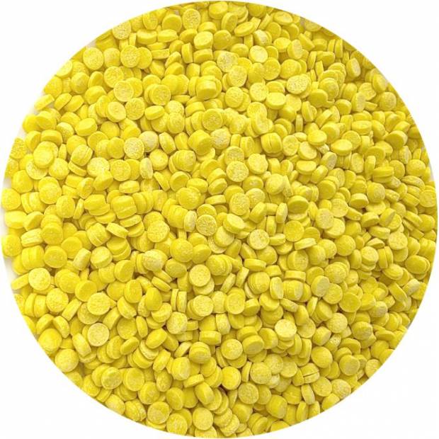 Zuckerverzierung gelbe Konfetti 80g