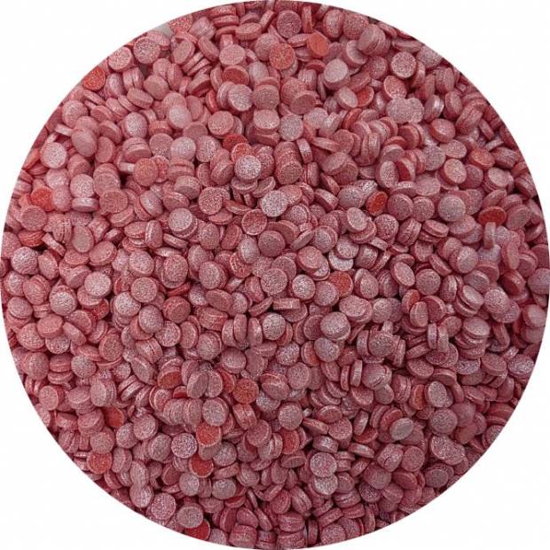 Zuckerdekoration rotes Perlenkonfetti 80g