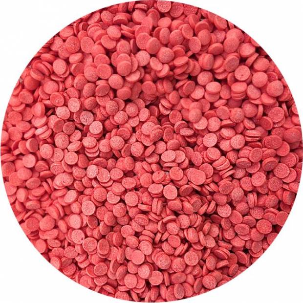Rote Zuckerdekoration schwarze Konfetti 80 g