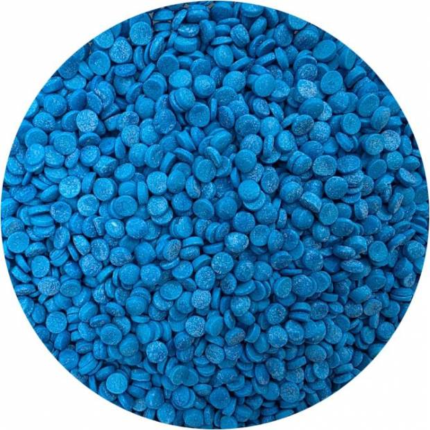 Zucker Dekoration blau Konfetti 80g