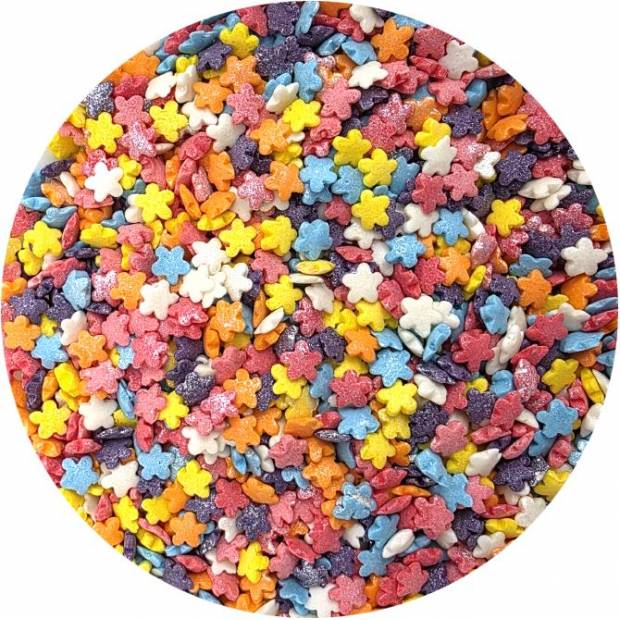 Zuckerdekoration Farbige Sterne 80g