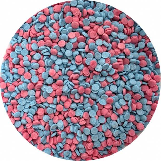 Zuckerguss Deko
Rosa-blauer Konfetti 80g