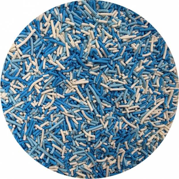 Zuckerdekorstifte blau-weiß Mix 80g