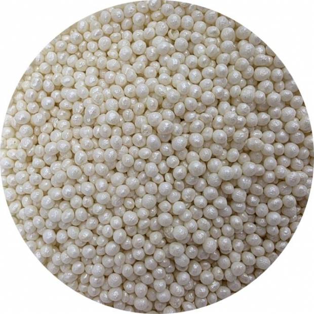 Zucker-Reis-Perlen weiß Perle 3-4mm 80g