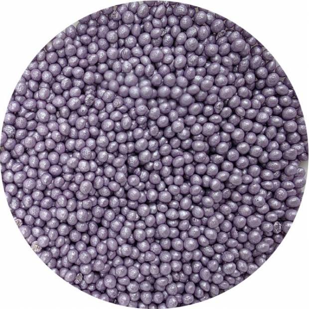 Zucker-Reis Lavendel-Perlen 3-4mm 80g