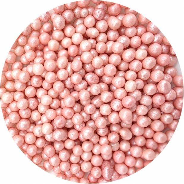 Zucker-Reis-Perlen rosa Perle 7mm 80g