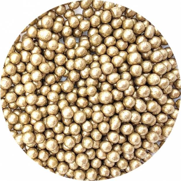 Zucker-Reis-Perlen gold 7mm 80g