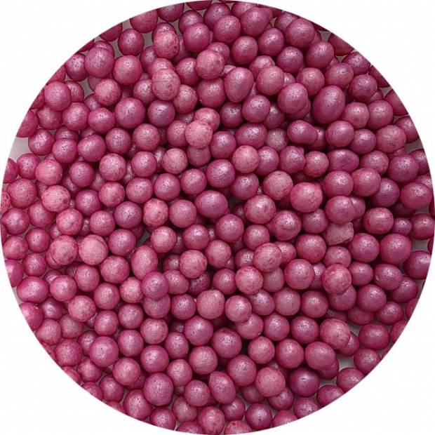 Zucker-Reis-Perlen dunkelrosa 7mm 80g