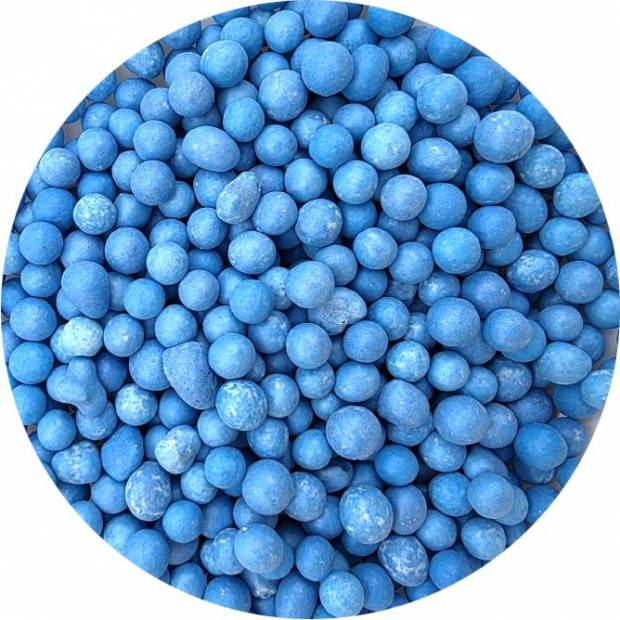 Zucker-Reis-Perlen blau 7mm 80g