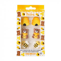 Honig-Zuckerdekoration 6 Stück