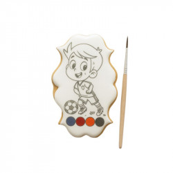 Lebkuchen-Malblock kleiner Fußballspieler 55g