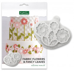 Silikonform aus Blüten und Blättern