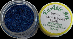 Glitzer dekoratives Disco Canadian Blue
