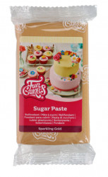 Glitzernde goldene Deck- und Modelliermasse 250 g