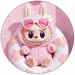 ESSbares Papier Labubu im Pool 19,5 cm