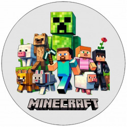 essbares Papier Minecraft all 19,5cm