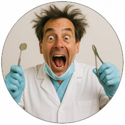 essbarer Zahnarztpapier 19,5 cm