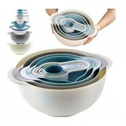 Satz 8 Teile Schüsselset, Messbecher, Siebe