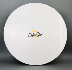 Kuchen Stern Tafel fest weiß grape 30cm