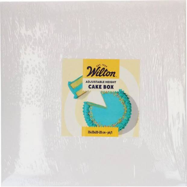 Weißer Tortenkarton 35x35x20-28 cm