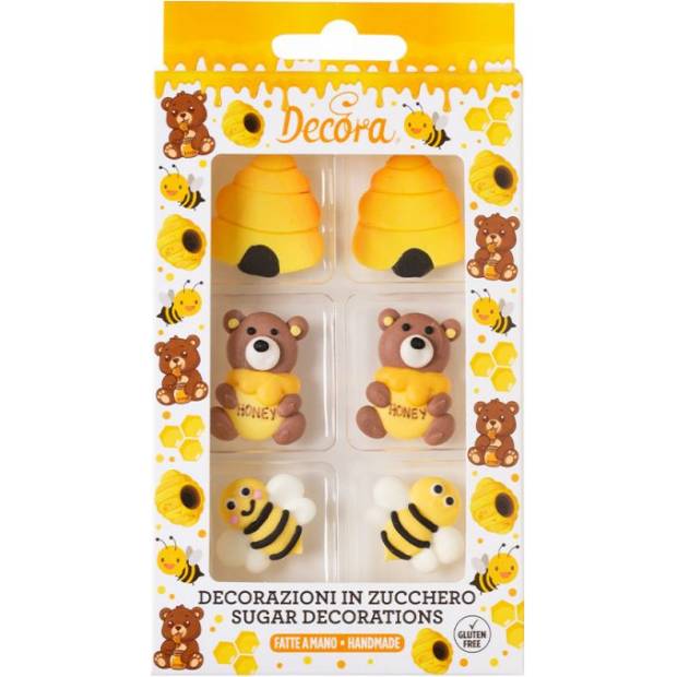 Honig-Zuckerdekoration 6 Stück