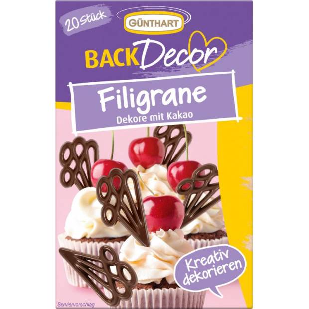 Schokoladenfiligrane 20 Stück