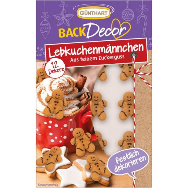 Zuckerverzierung für Lebkuchen, 12 Stück